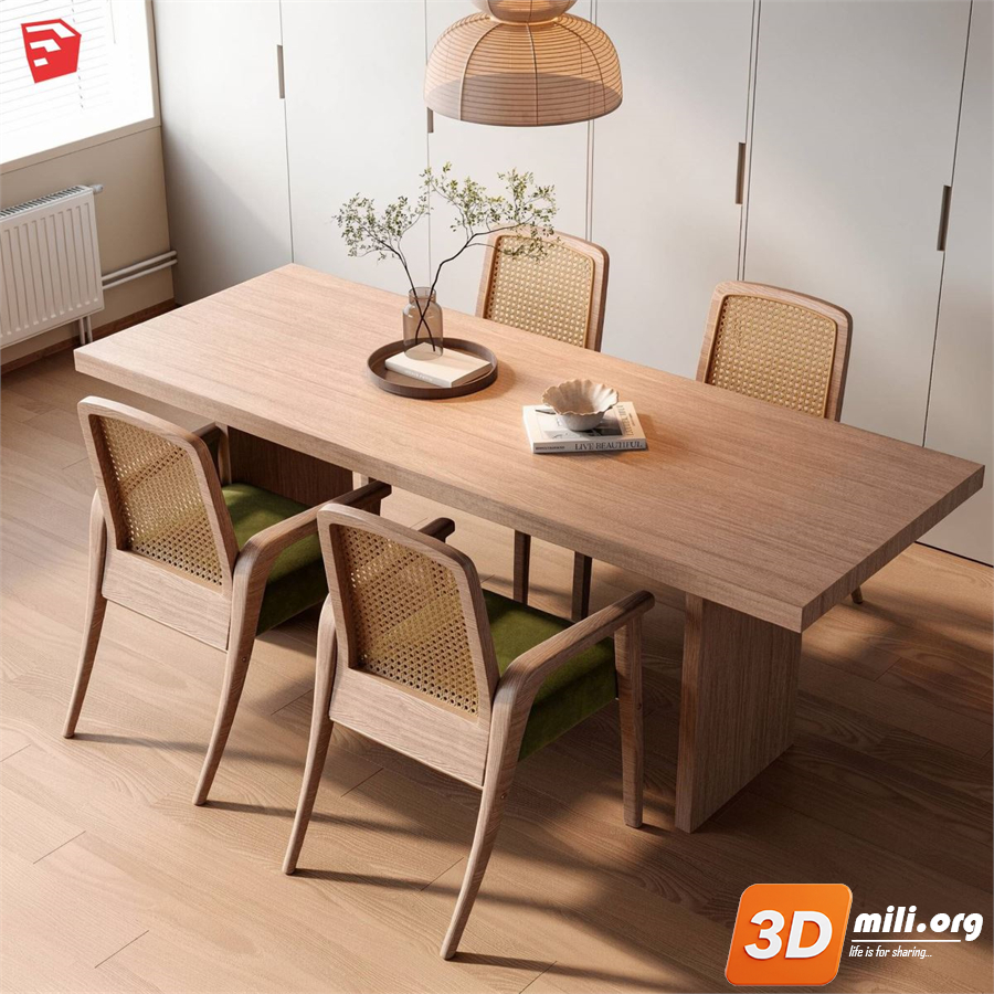 Dining Table Set Skp Files